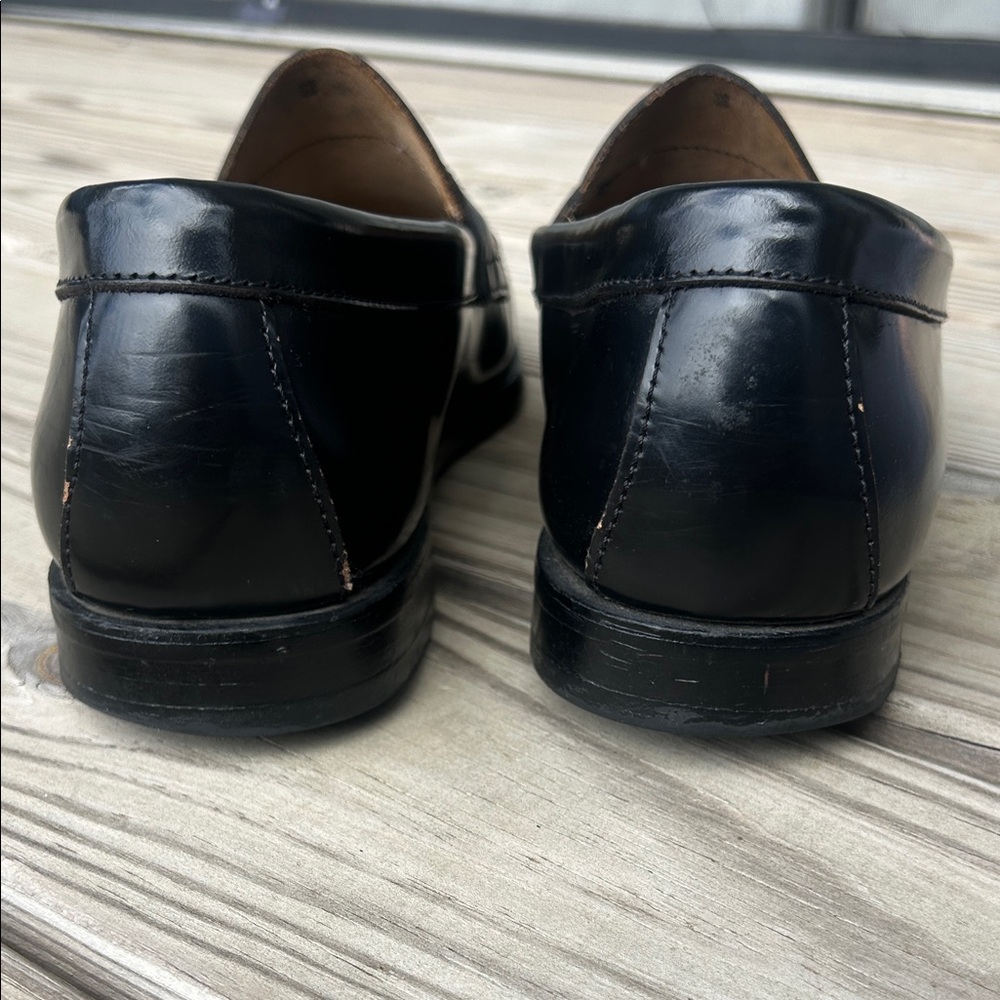 G.H. Bass Weejuns Black Leather Penny Loafers - Picture 5 of 14